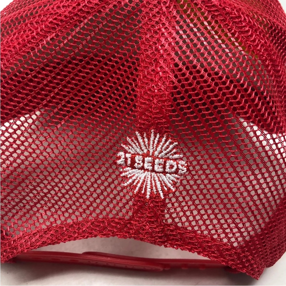NWOT!! 21 Seeds “Girls Call The Shots”Hat Snapback Otto Red & White One Size - Picture 4 of 10